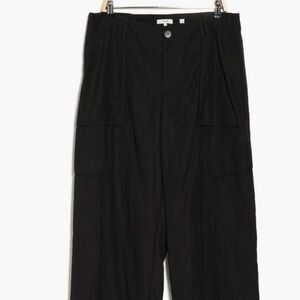Vince Navy Blue Cargo Pants in Lightweight Tencel Fabric